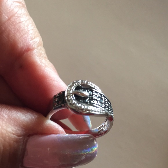 Sterling silver belt ring - Picture 3 of 5